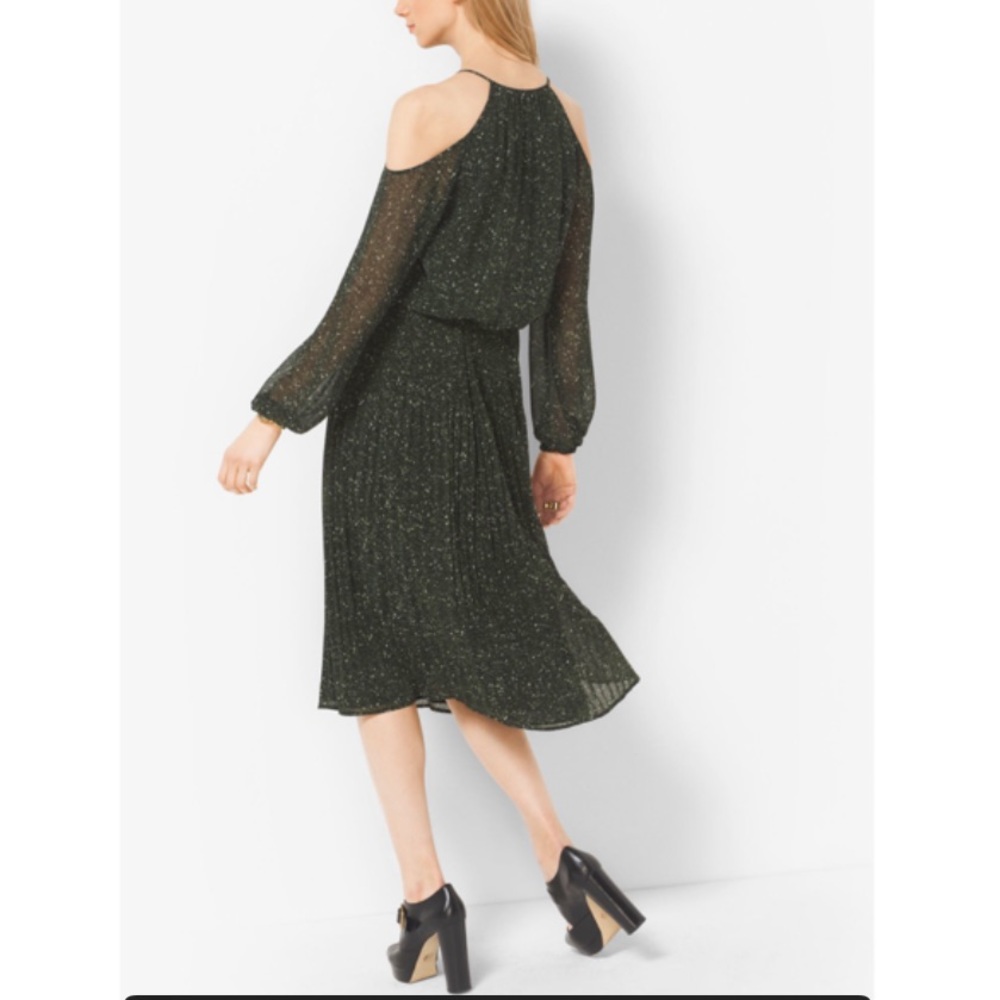 Michael Kors Tweed-print Chiffon Dress ✨
